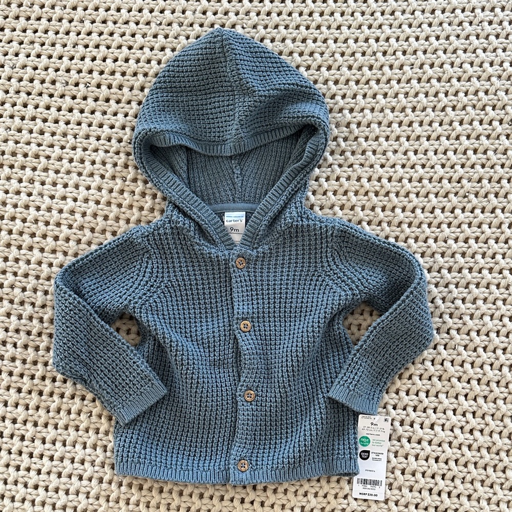 Carter's Soft Blue Knit Sweater